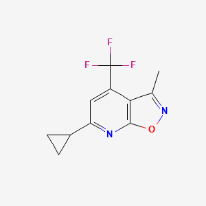 6-cyclopropyl-3-methyl-4-(trifluoromethyl)isoxazolo[5,4-b]pyridine