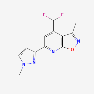 4-(difluoromethyl)-3-methyl-6-(1-methyl-1H-pyrazol-3-yl)isoxazolo[5,4-b]pyridine