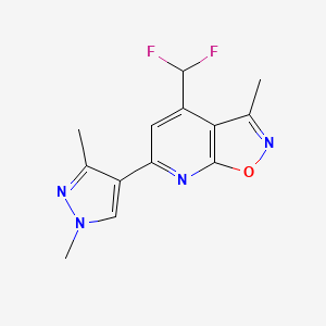 4-(difluoromethyl)-6-(1,3-dimethyl-1H-pyrazol-4-yl)-3-methylisoxazolo[5,4-b]pyridine