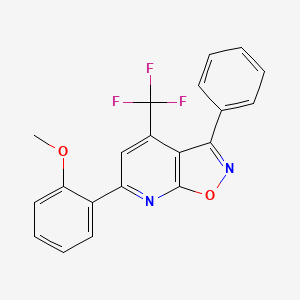 6-(2-methoxyphenyl)-3-phenyl-4-(trifluoromethyl)isoxazolo[5,4-b]pyridine