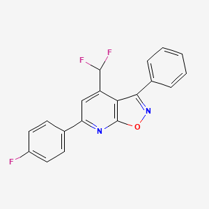 4-(difluoromethyl)-6-(4-fluorophenyl)-3-phenylisoxazolo[5,4-b]pyridine