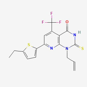 1-allyl-7-(5-ethyl-2-thienyl)-2-mercapto-5-(trifluoromethyl)pyrido[2,3-d]pyrimidin-4(1H)-one