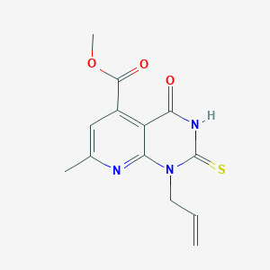 METHYL 1-ALLYL-7-METHYL-4-OXO-2-SULFANYL-1,4-DIHYDROPYRIDO[2,3-D]PYRIMIDINE-5-CARBOXYLATE