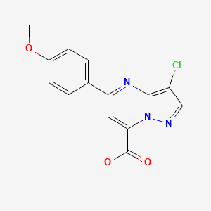 methyl 3-chloro-5-(4-methoxyphenyl)pyrazolo[1,5-a]pyrimidine-7-carboxylate