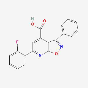 6-(2-Fluorophenyl)-3-phenyl-[1,2]oxazolo[5,4-b]pyridine-4-carboxylic acid