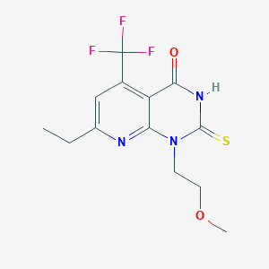 7-ethyl-1-(2-methoxyethyl)-2-sulfanyl-5-(trifluoromethyl)pyrido[2,3-d]pyrimidin-4(1H)-one