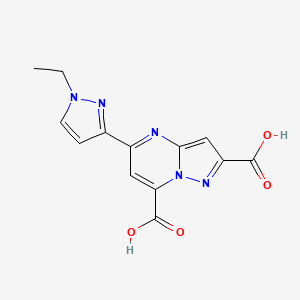 5-(1-ethyl-1H-pyrazol-3-yl)pyrazolo[1,5-a]pyrimidine-2,7-dicarboxylic acid