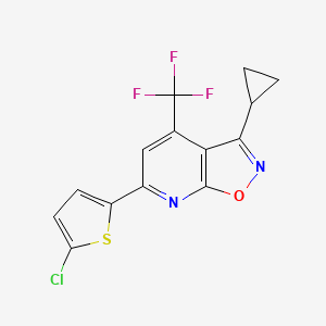 6-(5-chloro-2-thienyl)-3-cyclopropyl-4-(trifluoromethyl)isoxazolo[5,4-b]pyridine