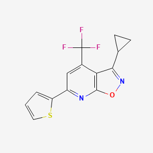 3-cyclopropyl-6-(2-thienyl)-4-(trifluoromethyl)isoxazolo[5,4-b]pyridine