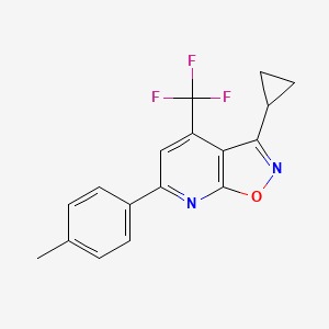 3-cyclopropyl-6-(4-methylphenyl)-4-(trifluoromethyl)isoxazolo[5,4-b]pyridine