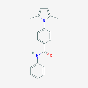 molecular formula C19H18N2O B435404 4-(2,5-dimethyl-1H-pyrrol-1-yl)-N-phenylbenzamide CAS No. 445226-22-2