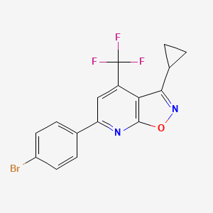 6-(4-bromophenyl)-3-cyclopropyl-4-(trifluoromethyl)isoxazolo[5,4-b]pyridine