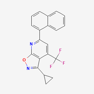 3-cyclopropyl-6-(1-naphthyl)-4-(trifluoromethyl)isoxazolo[5,4-b]pyridine