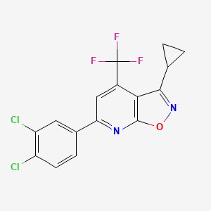 3-cyclopropyl-6-(3,4-dichlorophenyl)-4-(trifluoromethyl)isoxazolo[5,4-b]pyridine