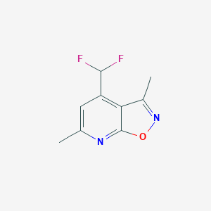 molecular formula C9H8F2N2O B4354119 4-(difluoromethyl)-3,6-dimethylisoxazolo[5,4-b]pyridine 