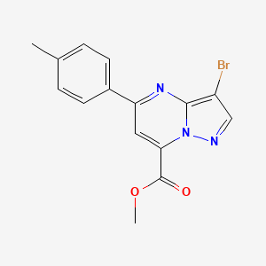 methyl 3-bromo-5-(4-methylphenyl)pyrazolo[1,5-a]pyrimidine-7-carboxylate