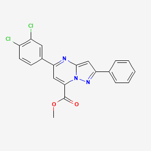 methyl 5-(3,4-dichlorophenyl)-2-phenylpyrazolo[1,5-a]pyrimidine-7-carboxylate