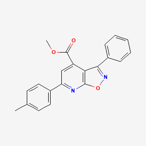 methyl 6-(4-methylphenyl)-3-phenylisoxazolo[5,4-b]pyridine-4-carboxylate