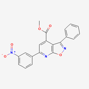 methyl 6-(3-nitrophenyl)-3-phenylisoxazolo[5,4-b]pyridine-4-carboxylate