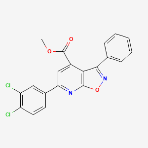 methyl 6-(3,4-dichlorophenyl)-3-phenylisoxazolo[5,4-b]pyridine-4-carboxylate