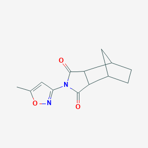 molecular formula C13H14N2O3 B435429 2-(5-methyl-1,2-oxazol-3-yl)hexahydro-1H-4,7-methanoisoindole-1,3(2H)-dione CAS No. 355134-52-0