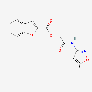 2-[(5-methyl-3-isoxazolyl)amino]-2-oxoethyl 1-benzofuran-2-carboxylate