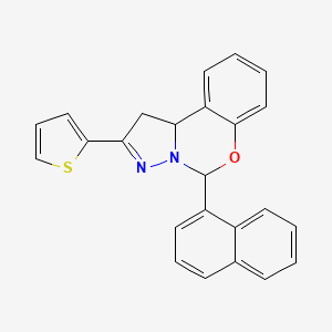 5-(1-Naphthyl)-2-(2-thienyl)-1,10B-dihydropyrazolo(1,5-C)(1,3)benzoxazine