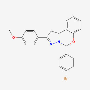 5-(4-bromophenyl)-2-(4-methoxyphenyl)-1,10b-dihydropyrazolo[1,5-c][1,3]benzoxazine