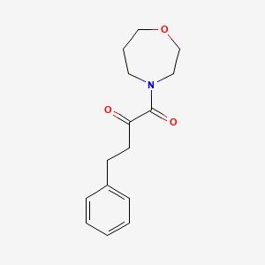 molecular formula C15H19NO3 B4354381 1-(1,4-oxazepan-4-yl)-1-oxo-4-phenyl-2-butanone 