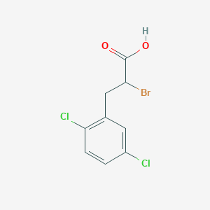 molecular formula C9H7BrCl2O2 B4354386 2-bromo-3-(2,5-dichlorophenyl)propanoic acid 