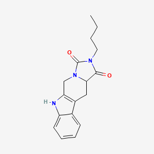 2-BUTYL-5,6,11,11A-TETRAHYDRO-1H-IMIDAZO[1,5-B]BETA-CARBOLINE-1,3(2H)-DIONE