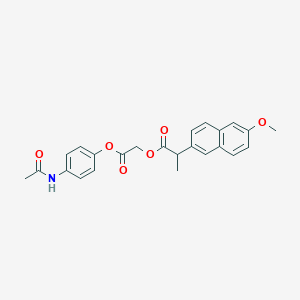 2-[4-(acetylamino)phenoxy]-2-oxoethyl 2-(6-methoxy-2-naphthyl)propanoate