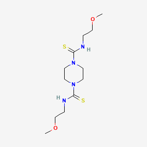 N,N'-bis(2-methoxyethyl)-1,4-piperazinedicarbothioamide