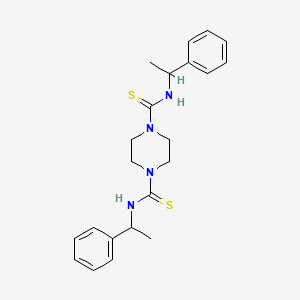 N,N'-bis(1-phenylethyl)piperazine-1,4-dicarbothioamide