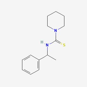 molecular formula C14H20N2S B4354486 N-(1-phenylethyl)piperidine-1-carbothioamide 