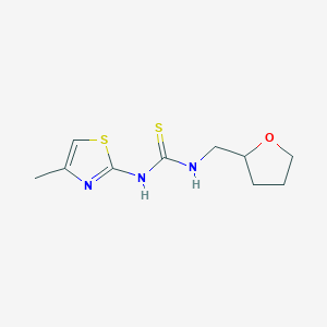 N-(4-METHYL-1,3-THIAZOL-2-YL)-N'-TETRAHYDRO-2-FURANYLMETHYLTHIOUREA