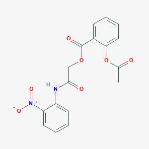 2-(2-NITROANILINO)-2-OXOETHYL 2-(ACETYLOXY)BENZOATE