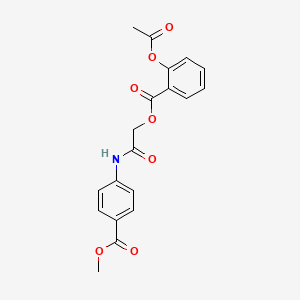 2-{[4-(methoxycarbonyl)phenyl]amino}-2-oxoethyl 2-(acetyloxy)benzoate