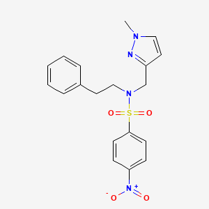 N-[(1-METHYL-1H-PYRAZOL-3-YL)METHYL]-4-NITRO-N-PHENETHYL-1-BENZENESULFONAMIDE