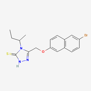 5-{[(6-BROMO-2-NAPHTHYL)OXY]METHYL}-4-(SEC-BUTYL)-4H-1,2,4-TRIAZOL-3-YLHYDROSULFIDE