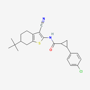 N~1~-[6-(TERT-BUTYL)-3-CYANO-4,5,6,7-TETRAHYDRO-1-BENZOTHIOPHEN-2-YL]-2-(4-CHLOROPHENYL)-1-CYCLOPROPANECARBOXAMIDE