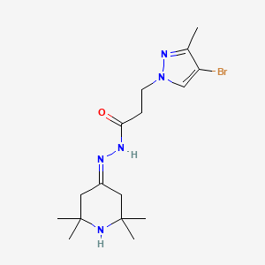 3-(4-BROMO-3-METHYL-1H-PYRAZOL-1-YL)-N'~1~-[2,2,6,6-TETRAMETHYLTETRAHYDRO-4(1H)-PYRIDINYLIDEN]PROPANOHYDRAZIDE