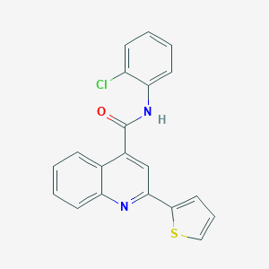 molecular formula C20H13ClN2OS B435471 N-(2-chlorophenyl)-2-(2-thienyl)-4-quinolinecarboxamide CAS No. 500269-02-3