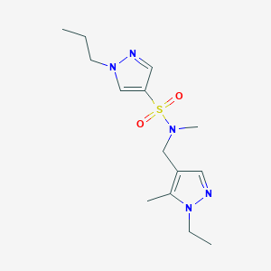 N-[(1-ethyl-5-methyl-1H-pyrazol-4-yl)methyl]-N-methyl-1-propyl-1H-pyrazole-4-sulfonamide