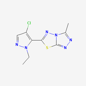 6-(4-chloro-1-ethyl-1H-pyrazol-5-yl)-3-methyl[1,2,4]triazolo[3,4-b][1,3,4]thiadiazole