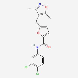 N-(3,4-dichlorophenyl)-5-[(3,5-dimethyl-4-isoxazolyl)methyl]-2-furamide