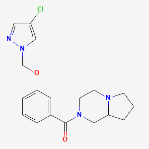 2-{3-[(4-chloro-1H-pyrazol-1-yl)methoxy]benzoyl}octahydropyrrolo[1,2-a]pyrazine