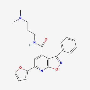 N-[3-(dimethylamino)propyl]-6-(2-furyl)-3-phenylisoxazolo[5,4-b]pyridine-4-carboxamide