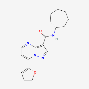 N~3~-CYCLOHEPTYL-7-(2-FURYL)PYRAZOLO[1,5-A]PYRIMIDINE-3-CARBOXAMIDE