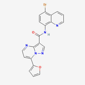 N-(5-bromo-8-quinolyl)-7-(2-furyl)pyrazolo[1,5-a]pyrimidine-3-carboxamide